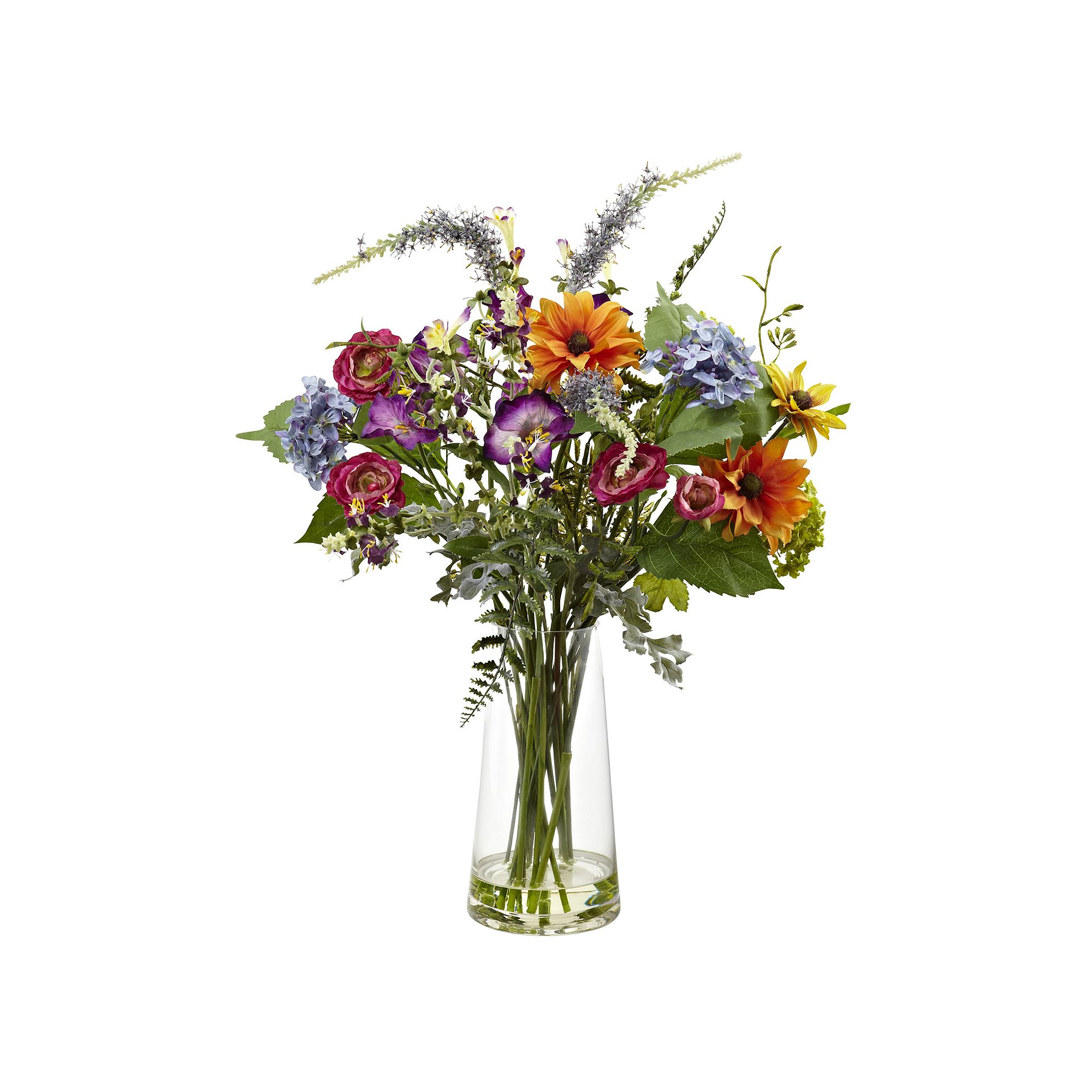 nearly natural Spring Garden Floral Arrangement, Multicolor