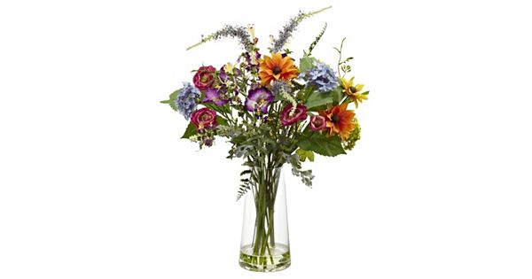 nearly natural Spring Garden Floral Arrangement