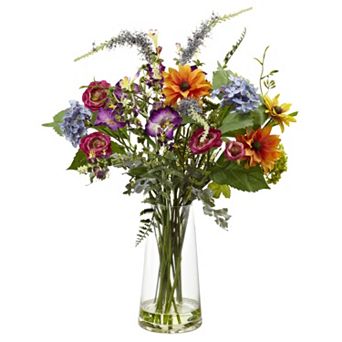 nearly natural Spring Garden Floral Arrangement