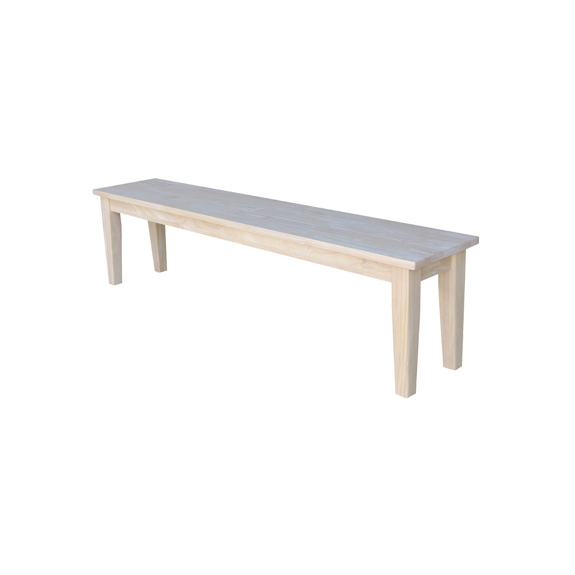 Long Shaker Bench, White