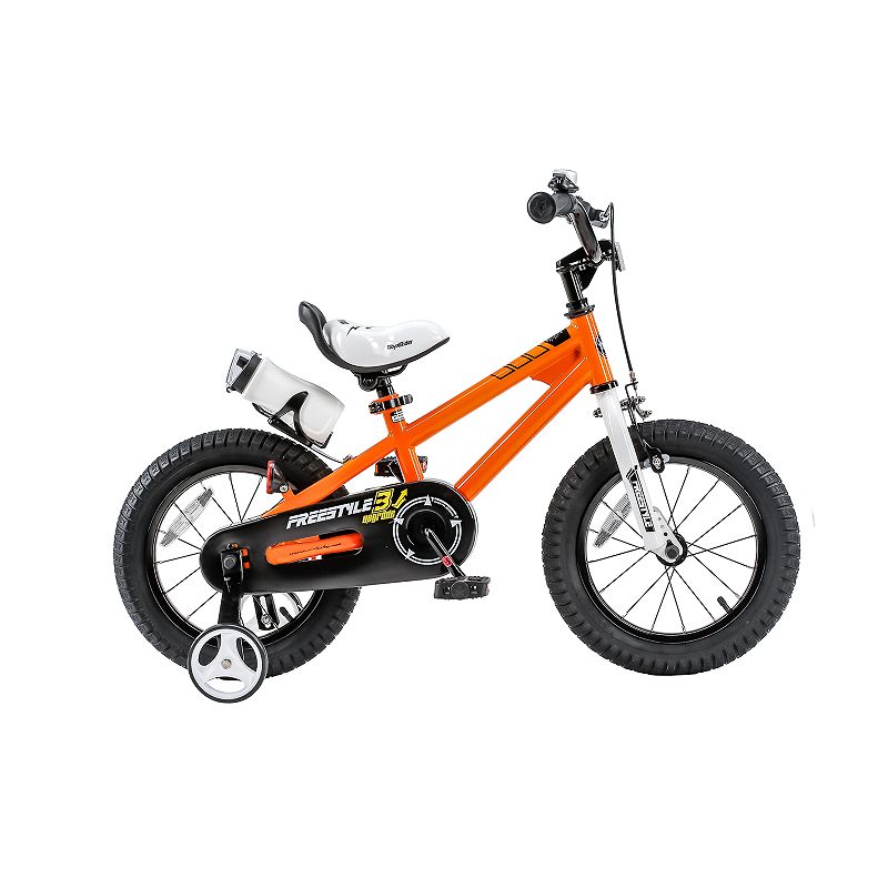 RoyalBaby Kids Bike Boys Girls Freestyle BMX Bicycle with Training Wheels Kickstand Gifts for Children Bikes 16 Inch Orange (B00D3AW0FM)