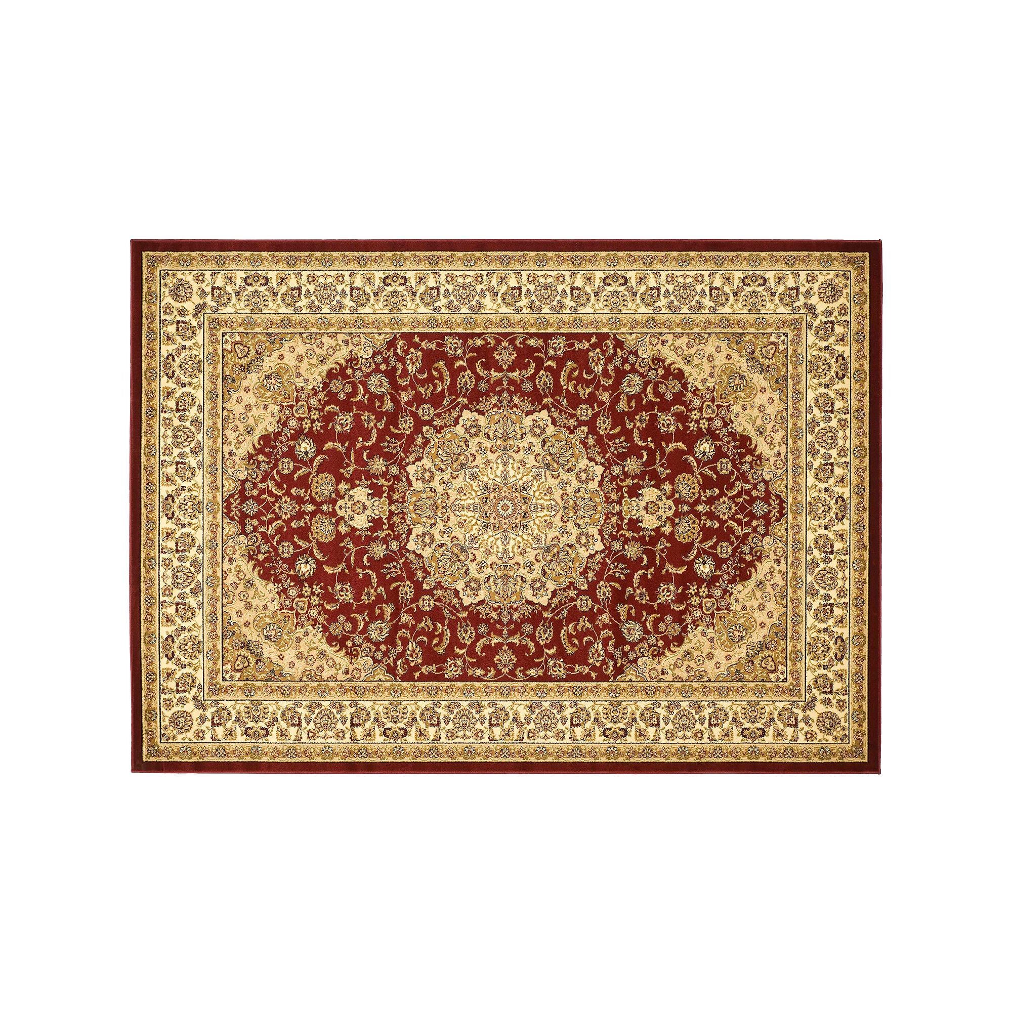 Safavieh Lyndhurst Framed Floral Medallion Rug, Red Ivory