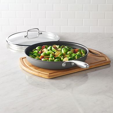 Food Network™ 12-in. Hard-Anodized Nonstick Covered Deep Skillet