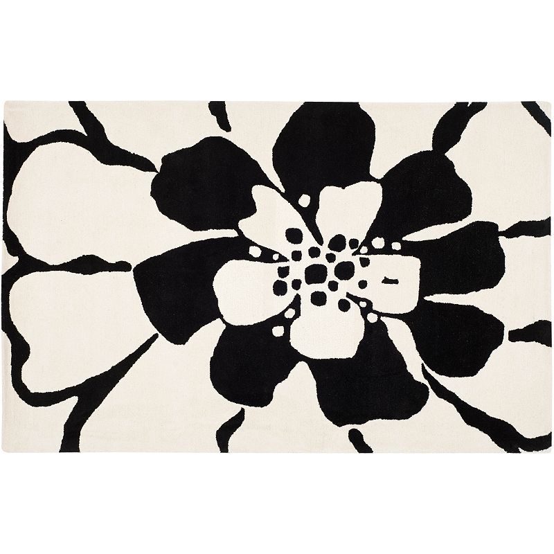 Safavieh Soho Close-Up Floral Rug, Black, 7.5X9.5 Ft