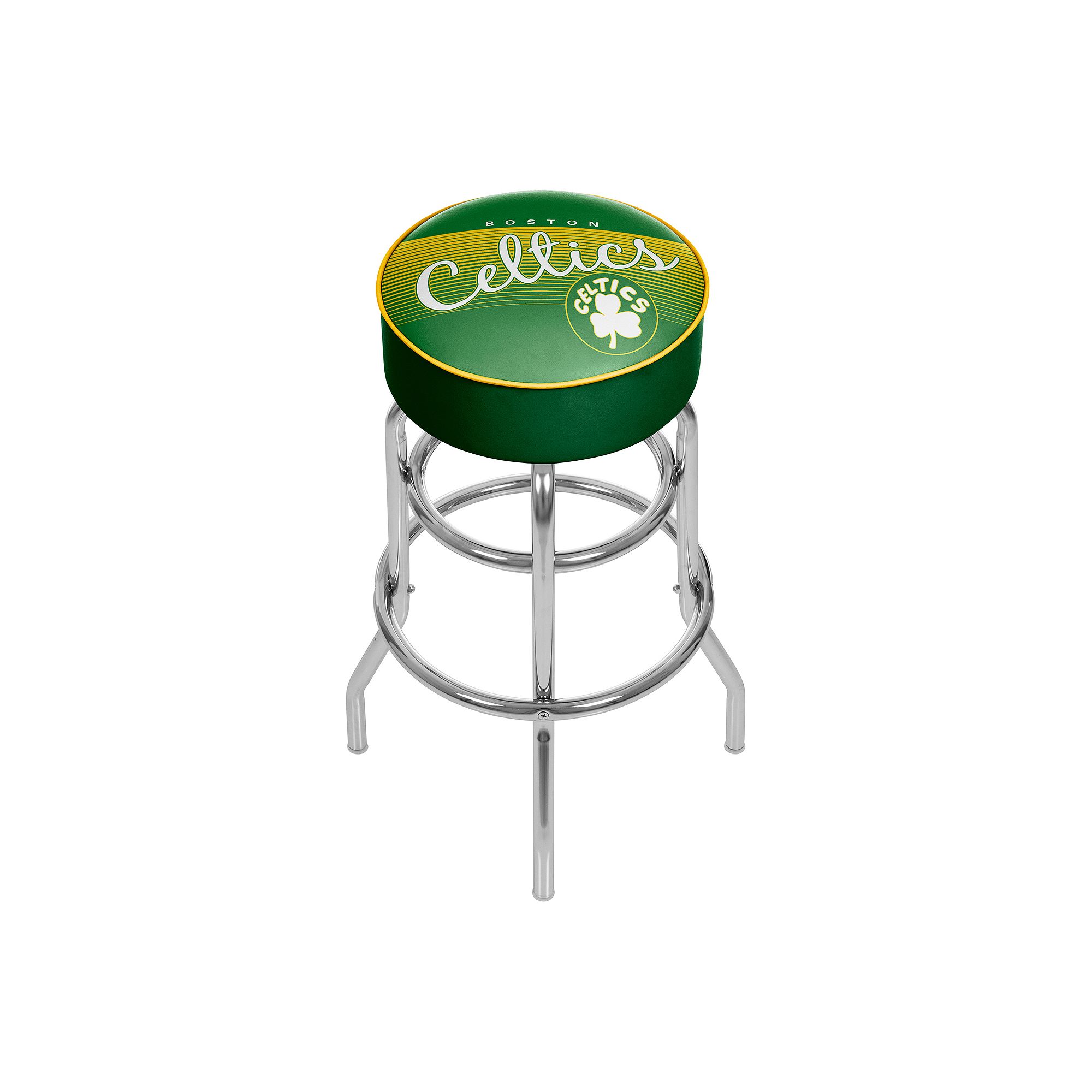 Boston Celtics Hardwood Classics Padded Swivel Bar Stool, Team
