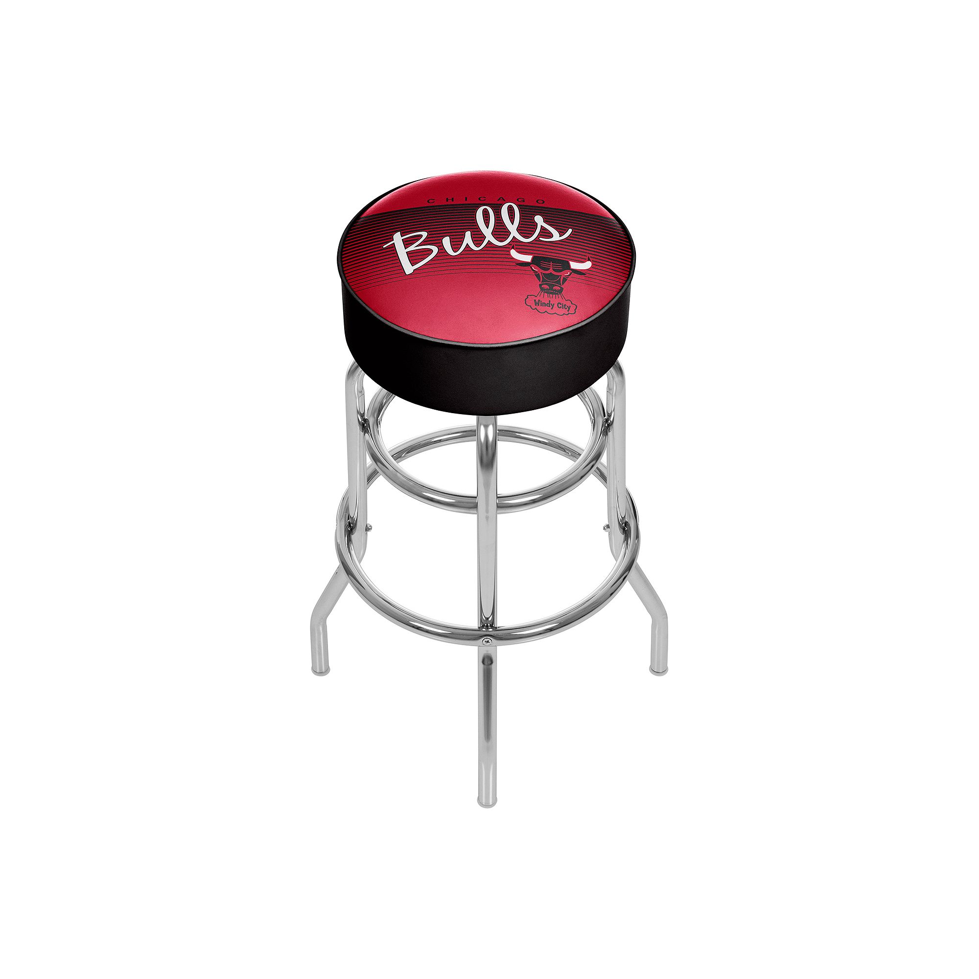 Chicago Bulls Hardwood Classics Padded Swivel Bar Stool, Team