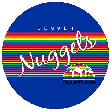 Denver Nuggets Hardwood Classics Padded Swivel Bar Stool