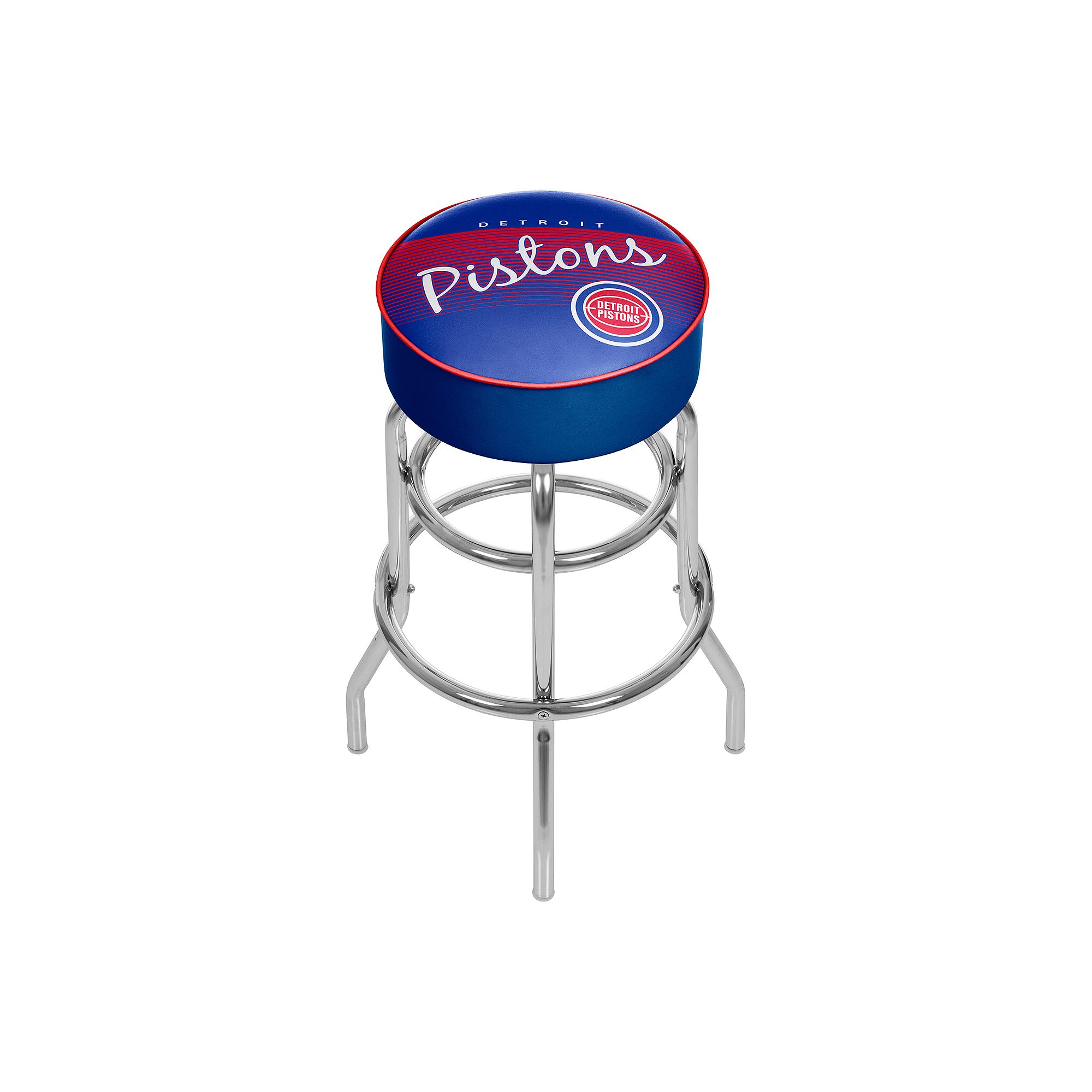 Detroit Pistons Hardwood Classics Padded Swivel Bar Stool, Pis Team