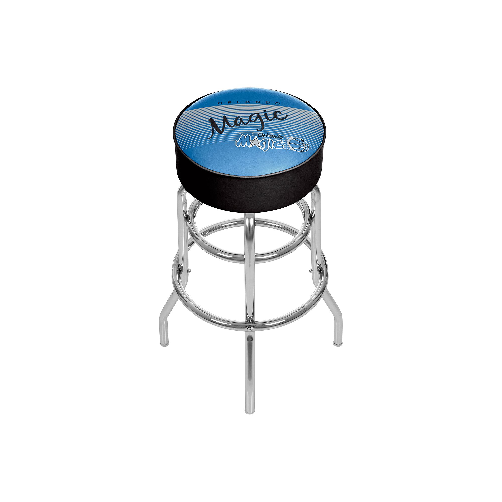 Orlando Magic Hardwood Classics Padded Swivel Bar Stool, Mag Team