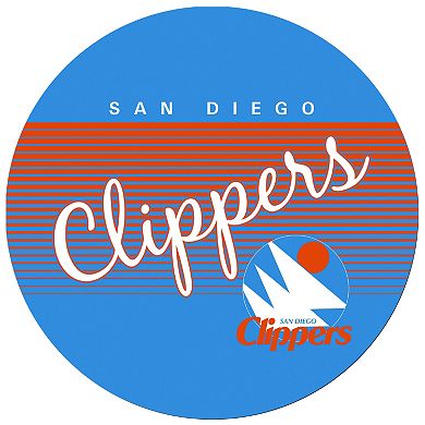 San Diego Clippers Hardwood Classics Padded Swivel Bar Stool