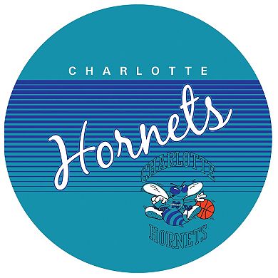 Charlotte Hornets Hardwood Classics Padded Swivel Bar Stool with Back