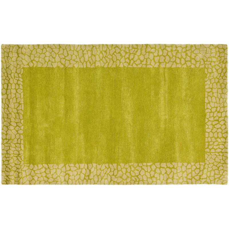 Safavieh Soho Framed Rug, Green, 5X8 Ft