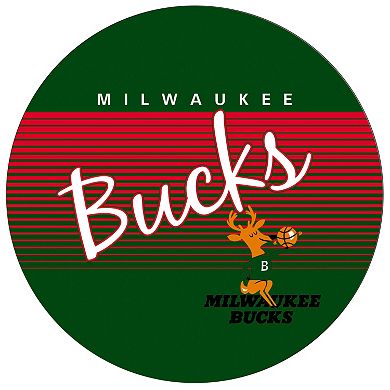 Milwaukee Bucks Hardwood Classics Padded Swivel Bar Stool with Back