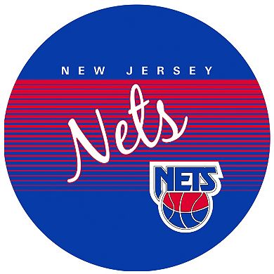 New Jersey Nets Hardwood Classics Padded Swivel Bar Stool with Back