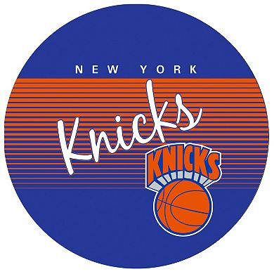 New York Knicks Hardwood Classics Padded Swivel Bar Stool with Back