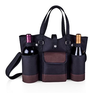 Picnic Time Wine Country 4-pc. Insulated Wine Tote Set