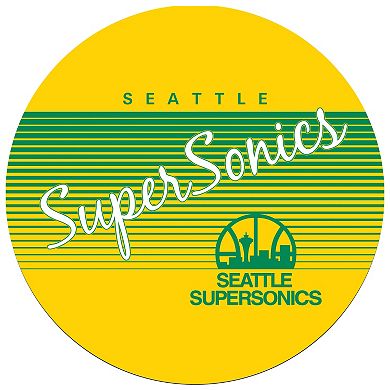 Seattle Super Sonics Hardwood Classics Padded Swivel Bar Stool with Back