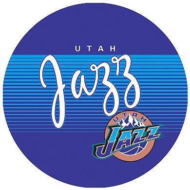Utah Jazz Hardwood Classics Padded Swivel Bar Stool with Back