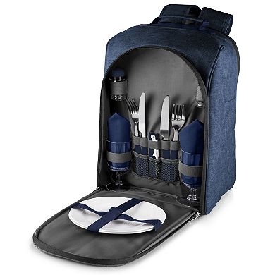 Picnic Time Colorado 15-pc. Service for Two Insulated Picnic Backpack Set
