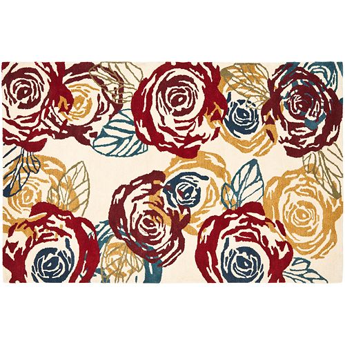 Safavieh Soho Ivory Floral Wool Rug