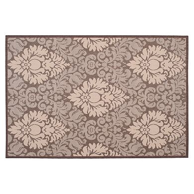 Safavieh Courtyard Damask Indoor Outdoor Rug