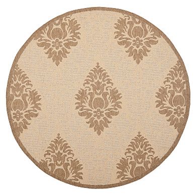 Safavieh Courtyard Damask Indoor Outdoor Rug