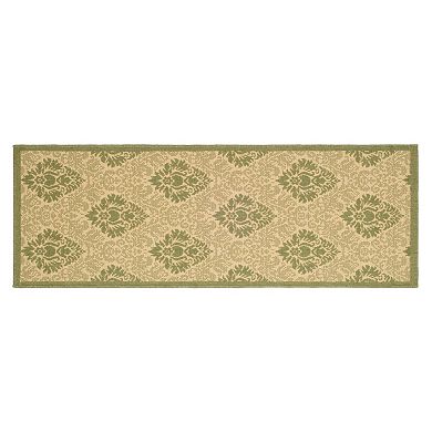 Safavieh Courtyard Damask Indoor Outdoor Rug