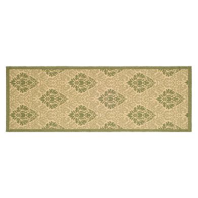 Safavieh Courtyard Damask Indoor Outdoor Rug