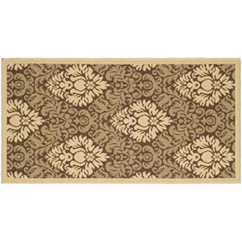 Safavieh Courtyard Damask Indoor Outdoor Rug