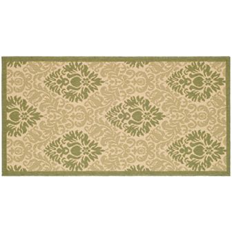 Safavieh Courtyard Damask Indoor Outdoor Rug