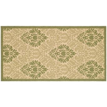 Safavieh Courtyard Damask Indoor Outdoor Rug