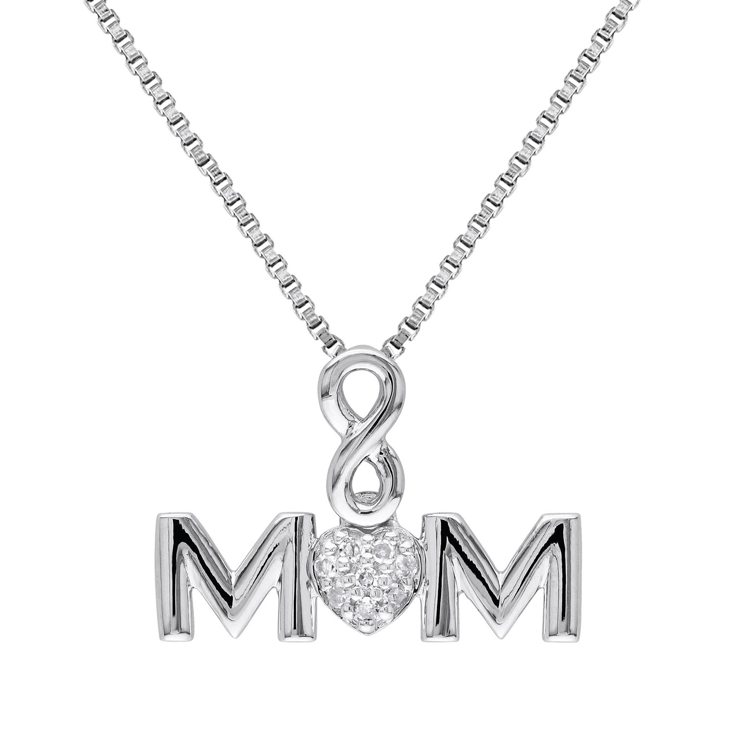 mom diamond pendant