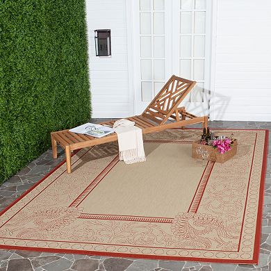 Safavieh Courtyard Peacock Indoor Outdoor Rug