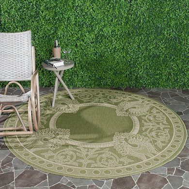 Safavieh Courtyard Peacock Indoor Outdoor Rug