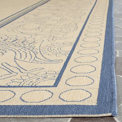 Safavieh Courtyard Peacock Indoor Outdoor Rug