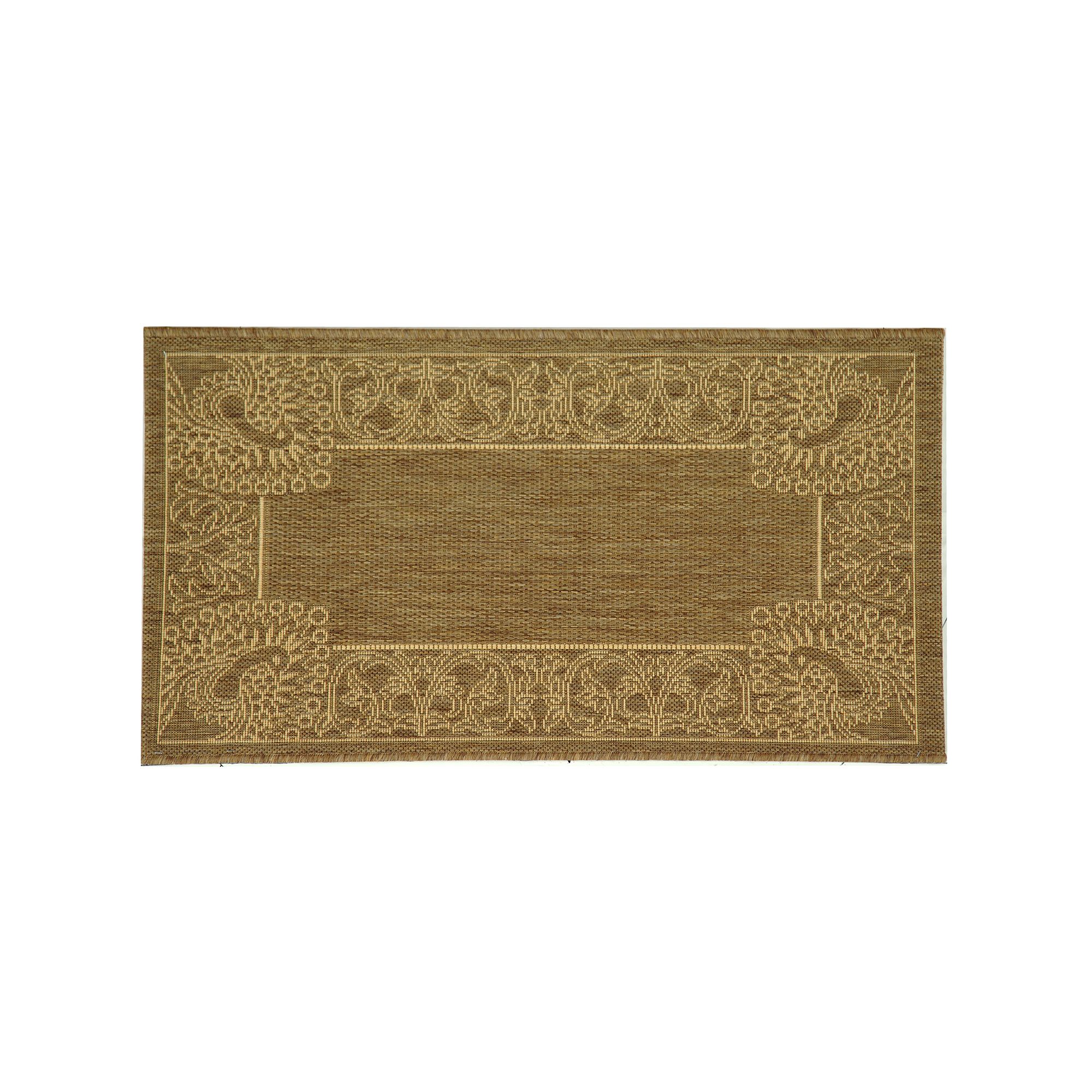 Safavieh Courtyard Peacock Indoor Outdoor Rug, Brown Natural