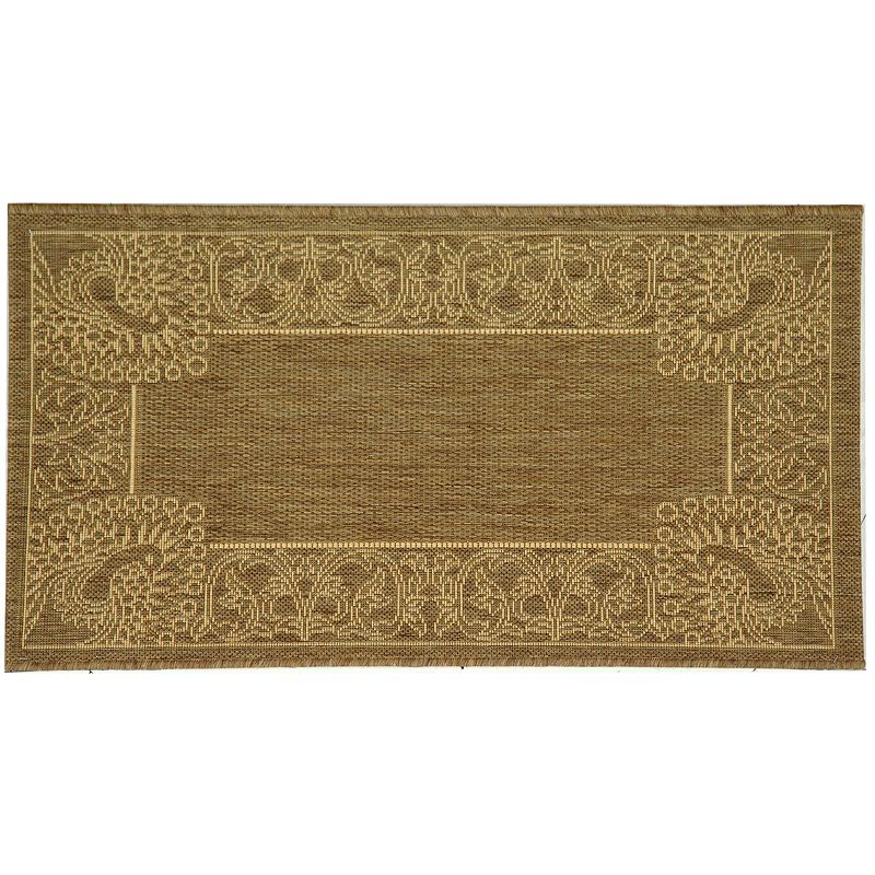 Safavieh Courtyard Peacock Indoor Outdoor Rug, Multicolor, 8Ft Sq