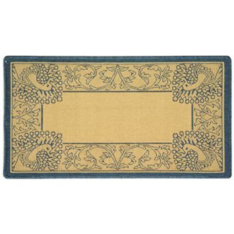 Safavieh Courtyard Peacock Indoor Outdoor Rug