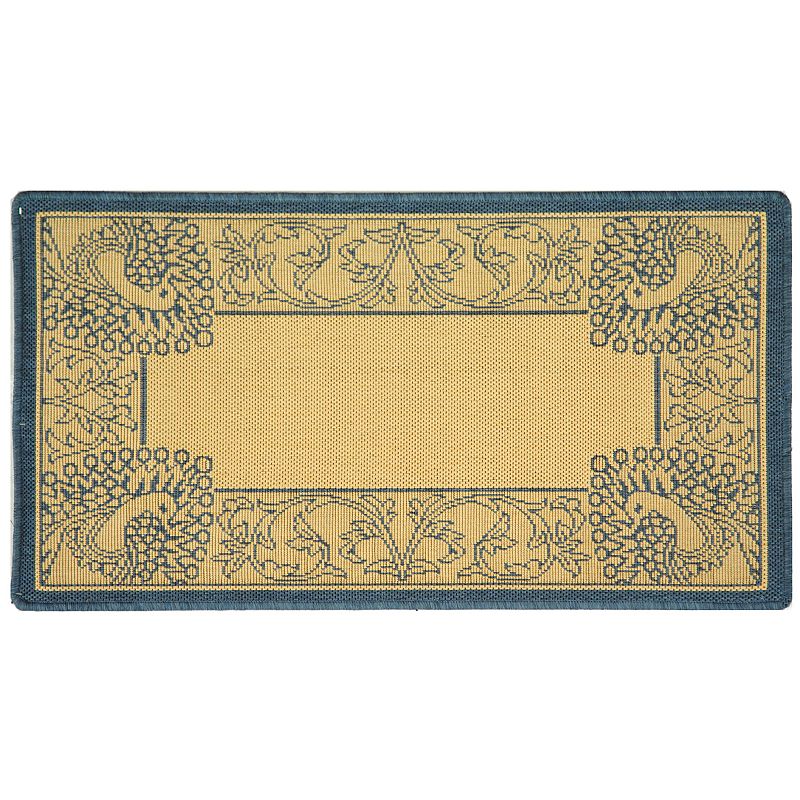 Safavieh Courtyard Peacock Indoor Outdoor Rug, Multicolor, 6.5Ft Rnd