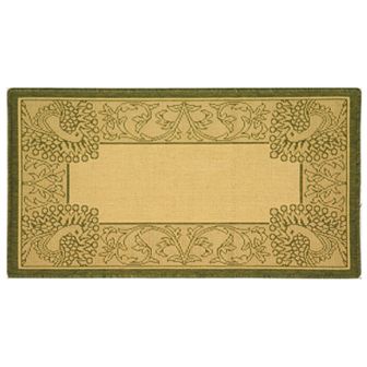 Safavieh Courtyard Peacock Indoor Outdoor Rug