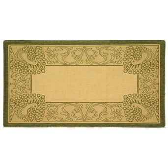 Safavieh Courtyard Peacock Indoor Outdoor Rug