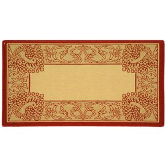 Safavieh Courtyard Peacock Indoor Outdoor Rug