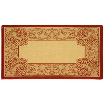 Safavieh Courtyard Peacock Indoor Outdoor Rug