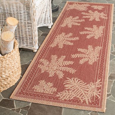 Safavieh Courtyard Leaf Indoor Outdoor Rug