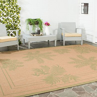 Safavieh Courtyard Leaf Indoor Outdoor Rug