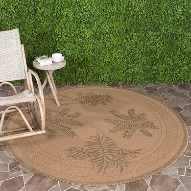 Safavieh Courtyard Leaf Indoor Outdoor Rug