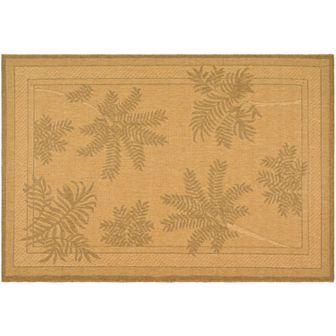 Safavieh Courtyard Leaf Indoor Outdoor Rug