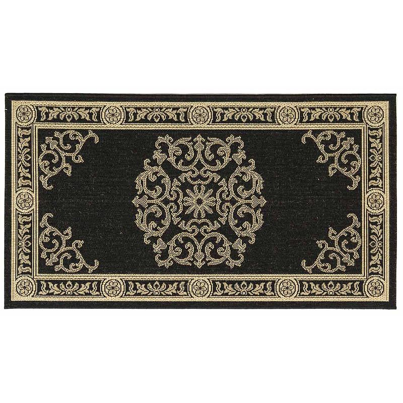 Safavieh Courtyard Medallion Indoor Outdoor Rug, Multicolor, 6.5X9.5 Ft