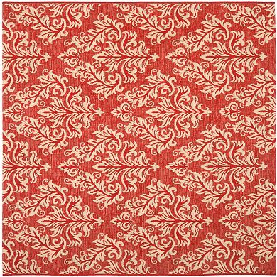 Safavieh Courtyard Leaves Indoor Outdoor Rug