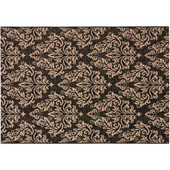 Safavieh Courtyard Leaves Indoor Outdoor Rug